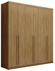 Guarda Roupa Casal 6 Portas 3 Gavetas 233cm Dubai Nature     - VLR MÓV