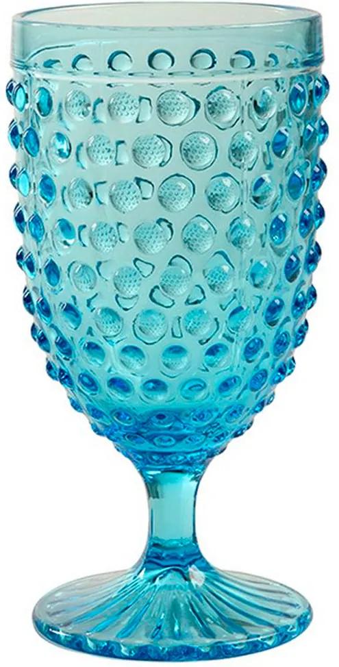 Taça de Água Hobnail Blue