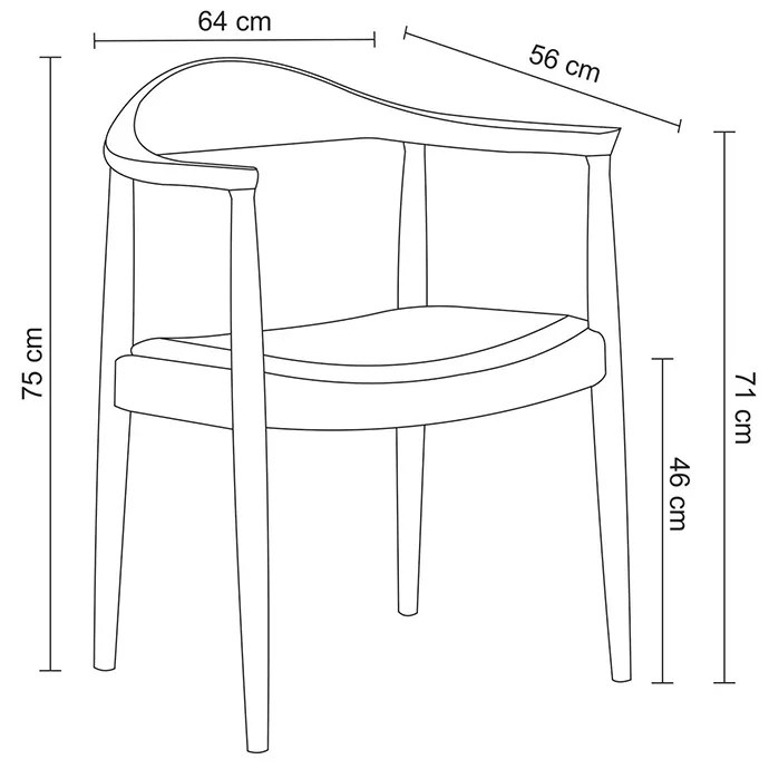 Kit 6 Cadeiras Decorativas Sala de Jantar Columbia PU Madeira Rústica Bege G56 - Gran Belo