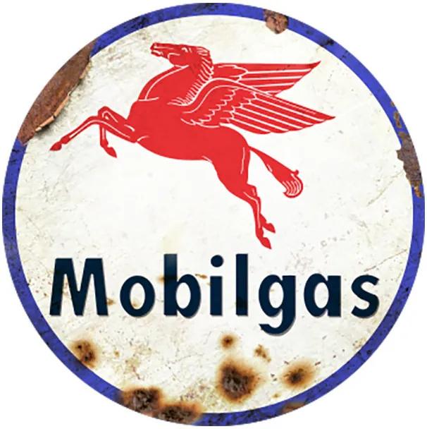 Placa Mobilgas Redonda
