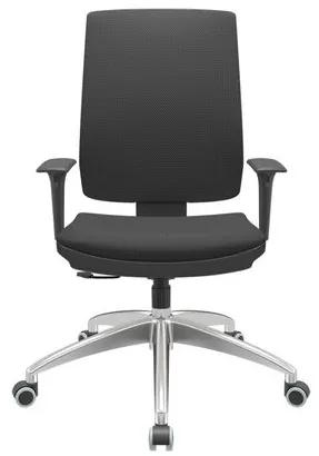 Cadeira Office Brizza Soft Aero Preto RelaxPlax Base Aluminio 120cm - 63916 Sun House