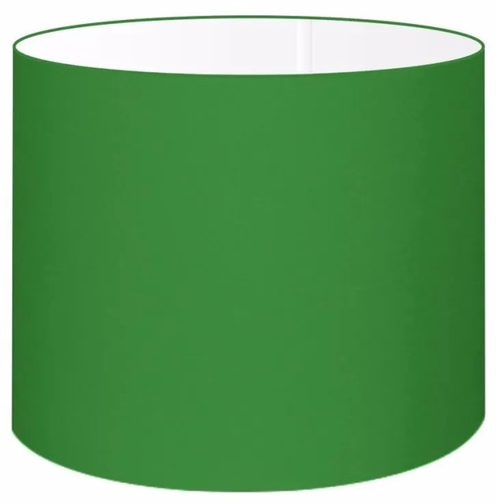 Cúpula abajur e luminária cilíndrica vivare cp-8017 Ø40x21cm - bocal europeu - Verde-Folha