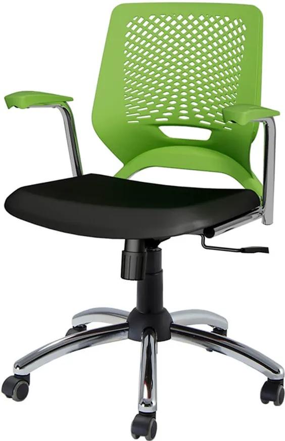 Cadeira Mieiro Giratória Verde / Preto