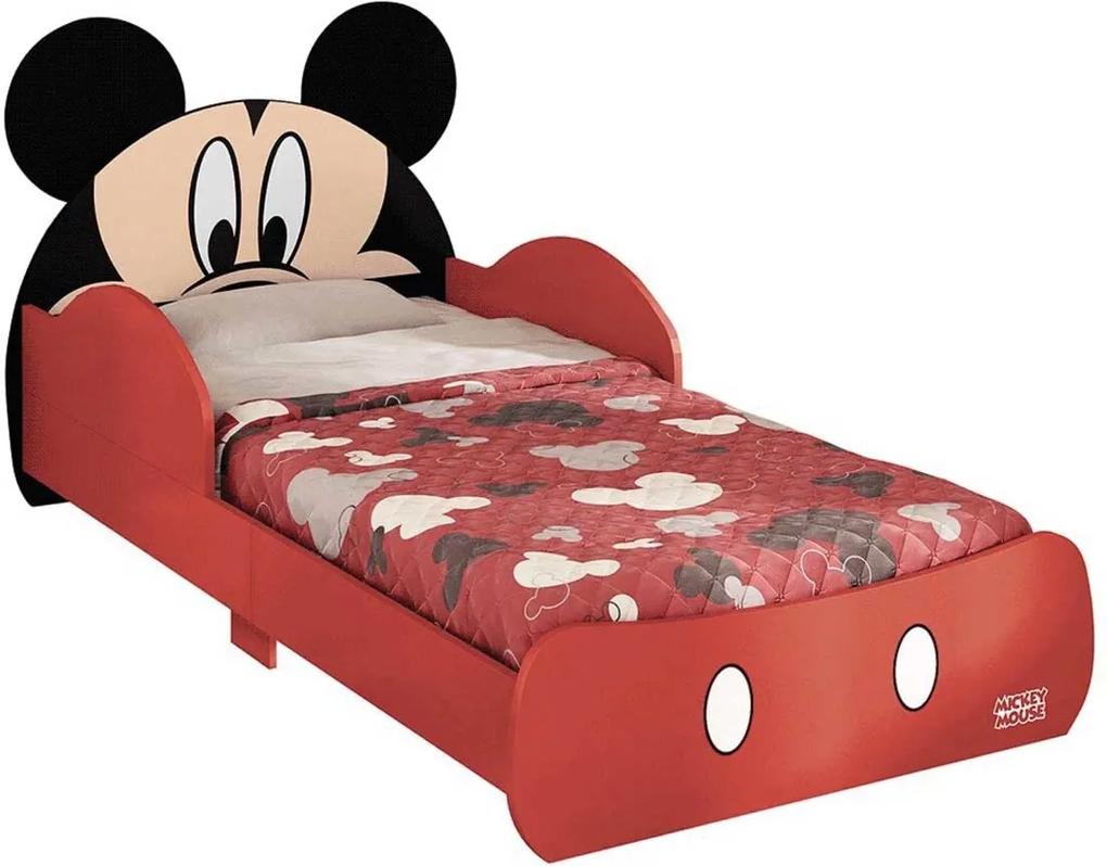 Minicama Pura Magia Mickey Disney Vermelha e Preta