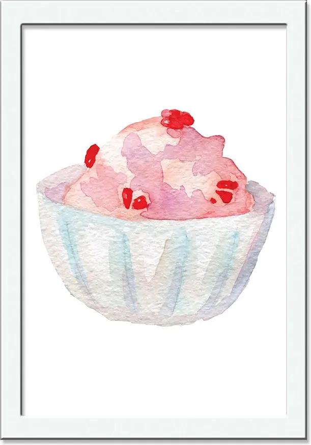 Quadro Decorativo Ice Cream Cupcake