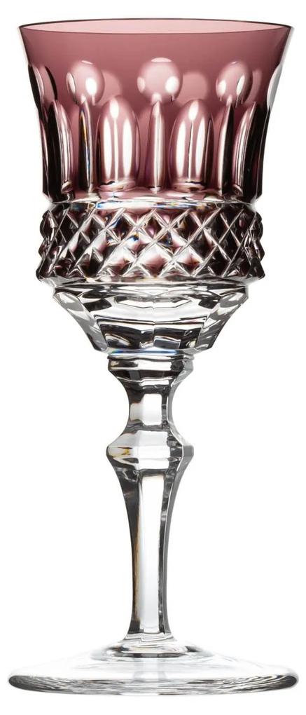 Taça de Cristal Lapidado Artesanal p/ Licor Ametista - 69