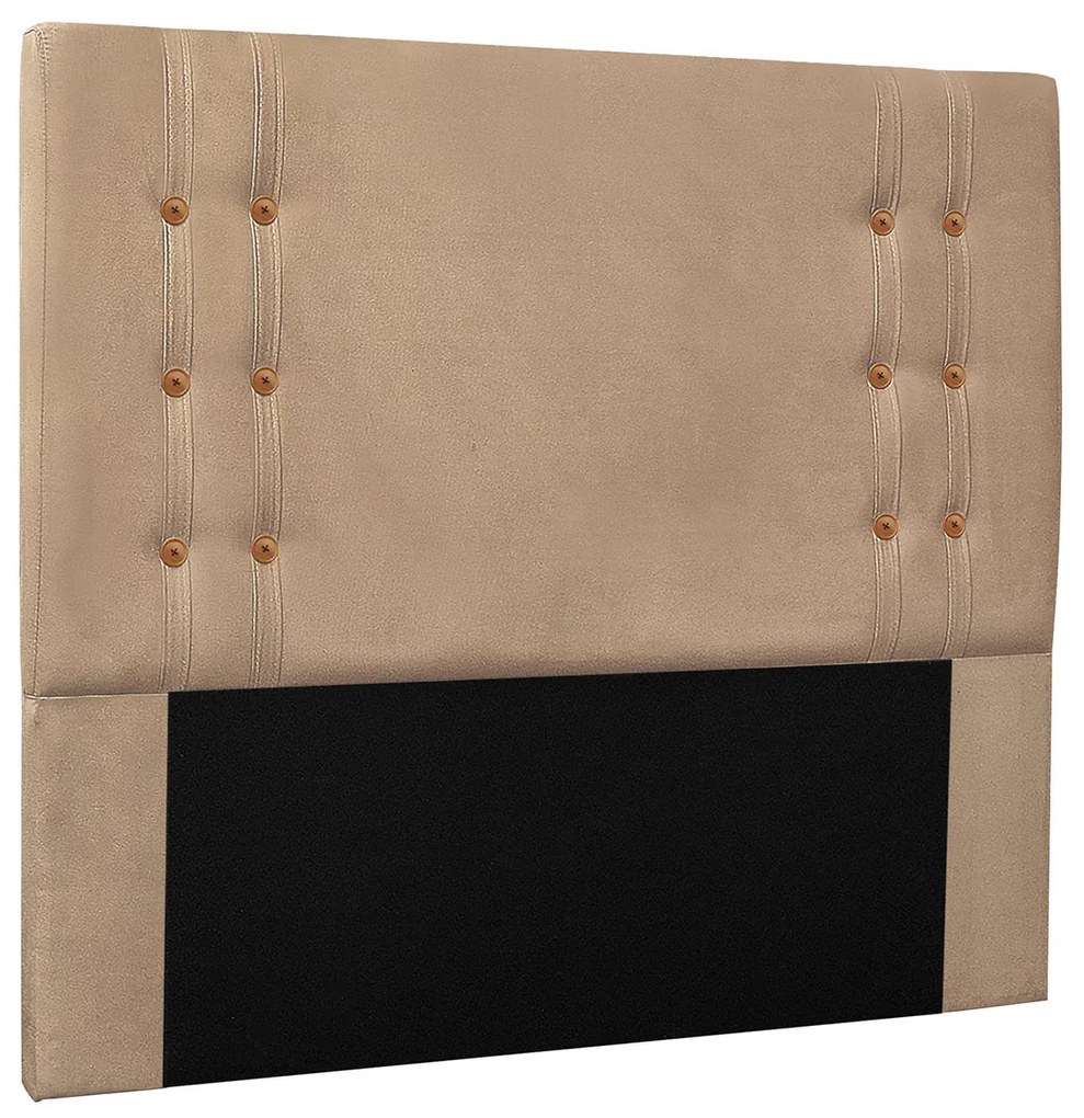 Cabeceira Estofada Santorini 140cm Casal Suede - ADJ Decor