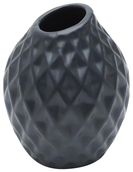 Vaso De Cerâmica Preto 11x13cm 60413 Royal