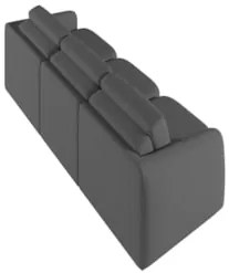 Sofá Cama Casal para Sala 246cm Polska Z08 Linho Cinza Escuro - Mpozen