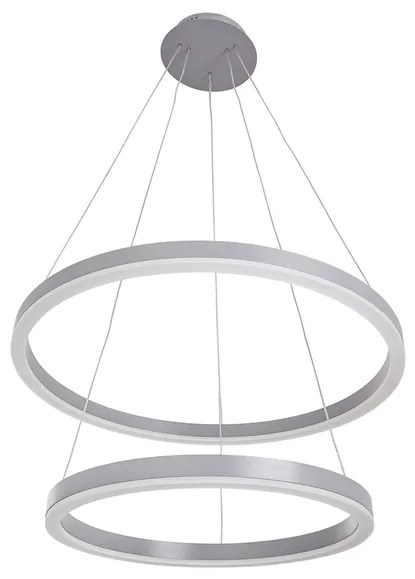 Pendente Led Metal Aluminio 54W 3000K Yamamura - CINZA