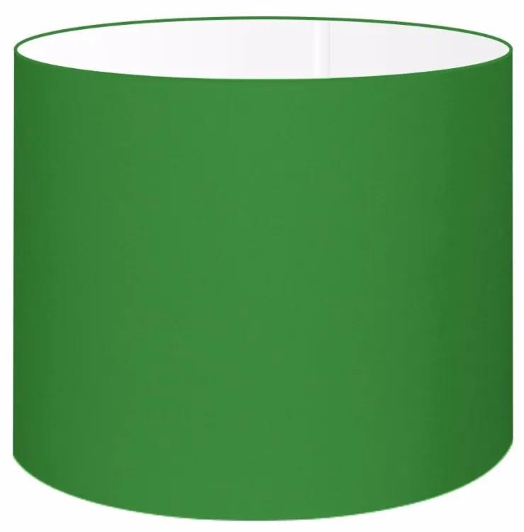 Cúpula em tecido cilíndrica abajur luminária cp-4099 40x25cm verde folha
