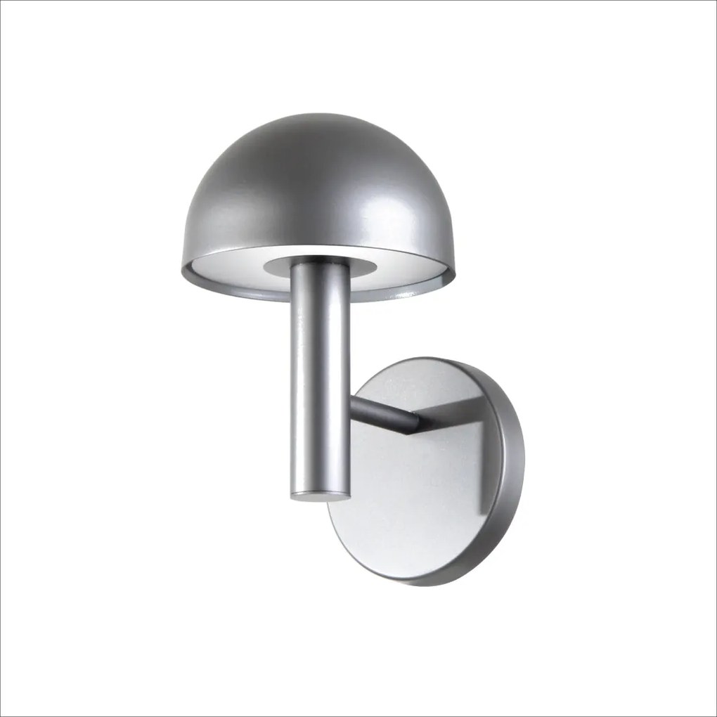 Arandela Mushroom 21X14X16Cm 03Xg9 Metal Alumínio - Old Artisan Ar-587... (BRANCO / DOURADO BRILHO)