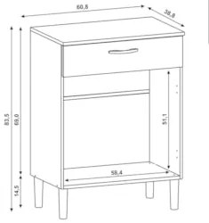 Balcão de Cozinha Multiuso Microondas Diamond K02 Supremo - Mpozenato