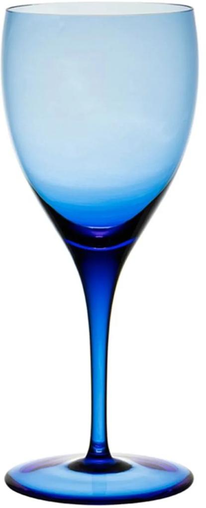 Jogo de 6 Taças Coloridas Vinho Tinto 380ml Azul Claro