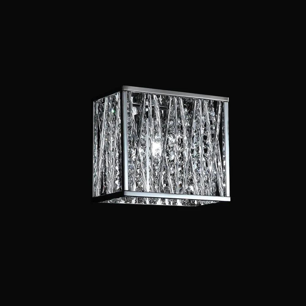Arandela Adágio em Metal e Cristal - Bella Iluminação - HO023