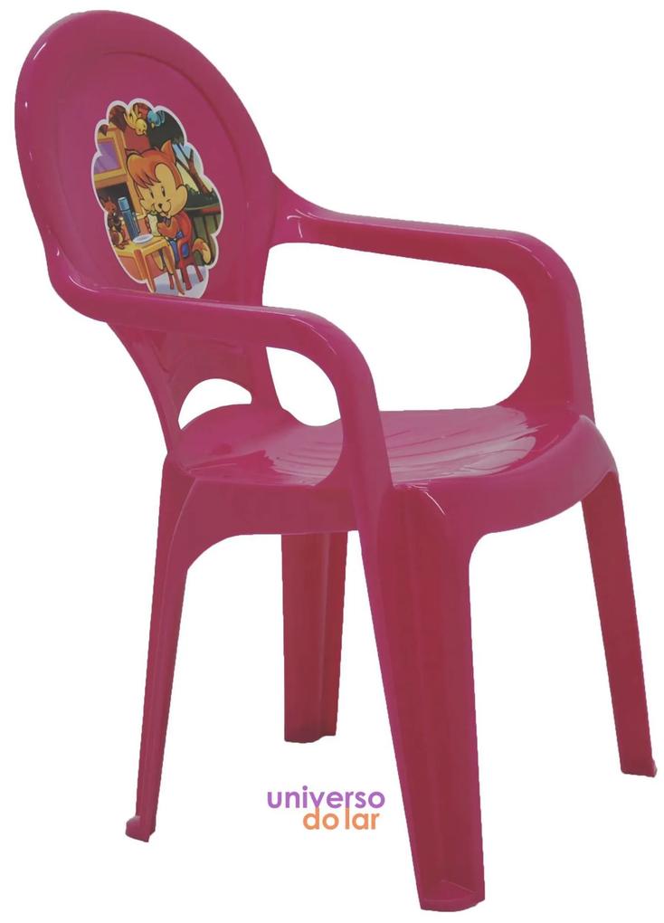 Cadeira Tramontina Infantil Catty em Polipropileno Adesivado - Rosa  Rosa