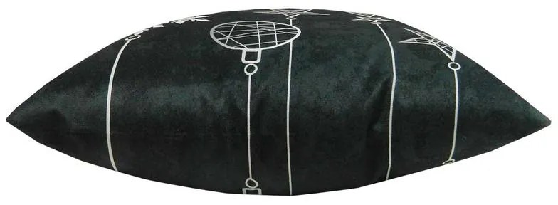 Capa de Almofada Natalina de Suede em Tons Prata 45x45cm - Enfeites Prata - Com Enchimento