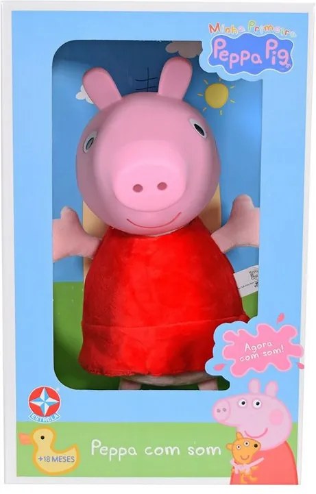 Boneca Peppa Pig com Som - Estrela
