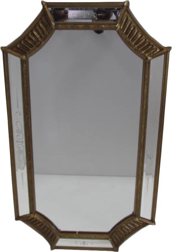 Espelho Clássico Folheado à Ouro 98 cm x 68 cm