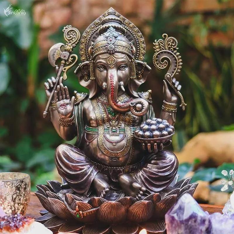 Escultura Hindu Ganesha 31cm