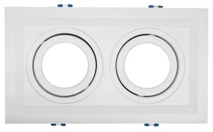 Plafon Aluminio Embutir 24Cm Recuado Ii - BRANCO