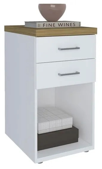 Gaveteiro 2 Gavetas Traian Marfim - AY 57034