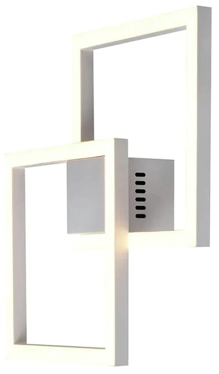 Arandela / Plafon Tec Branco 41X41X4Cm Led 45W 3000K 2450Lm Bivolt Alu...