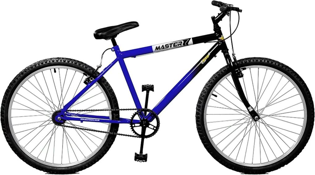 Bicicleta Master Bike aro 26 Pop Azul/Preto