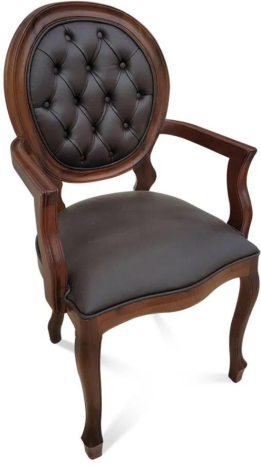 Cadeira com Braço Imperial Capitonê Design de Luxo Peça Artesanal