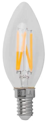 Lampada Vela Lisa Filamento Led 4w 127v 2400k Dimerizavel