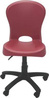 Cadeira Jolie com rodízio vermelha Tramontina 92070040