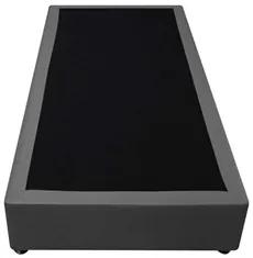 Base Box para Cama Solteiro 88x188cm Liz S05 Sintético Cinza - Mpozena