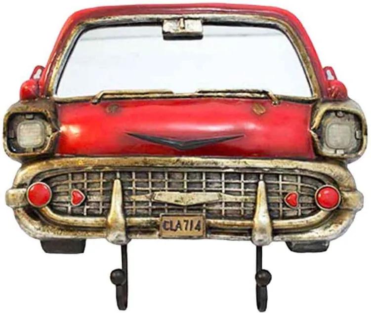 Espelho Com Ganchos Bel Air Chevrolet Vermelho 1953 Oldway