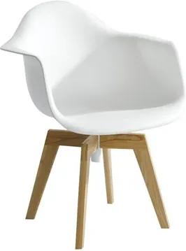 Cadeira Taupo Giratório Com Apoio de Braço Branco
