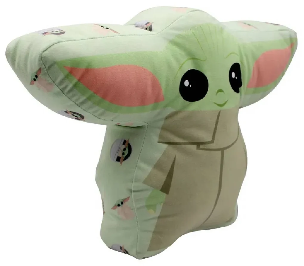 Almofada Decorativa Formato Baby Yoda Mestre Jedi Star Wars Guerra nas Estrelas