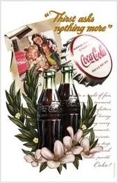 Pano de Prato Coca Cola Flores e Baunilha