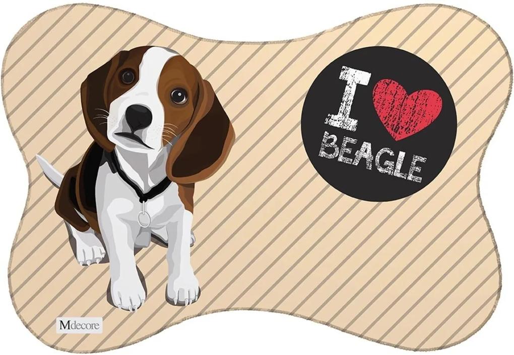 Tapete PET Mdecore Beagle Bege 46x33cm