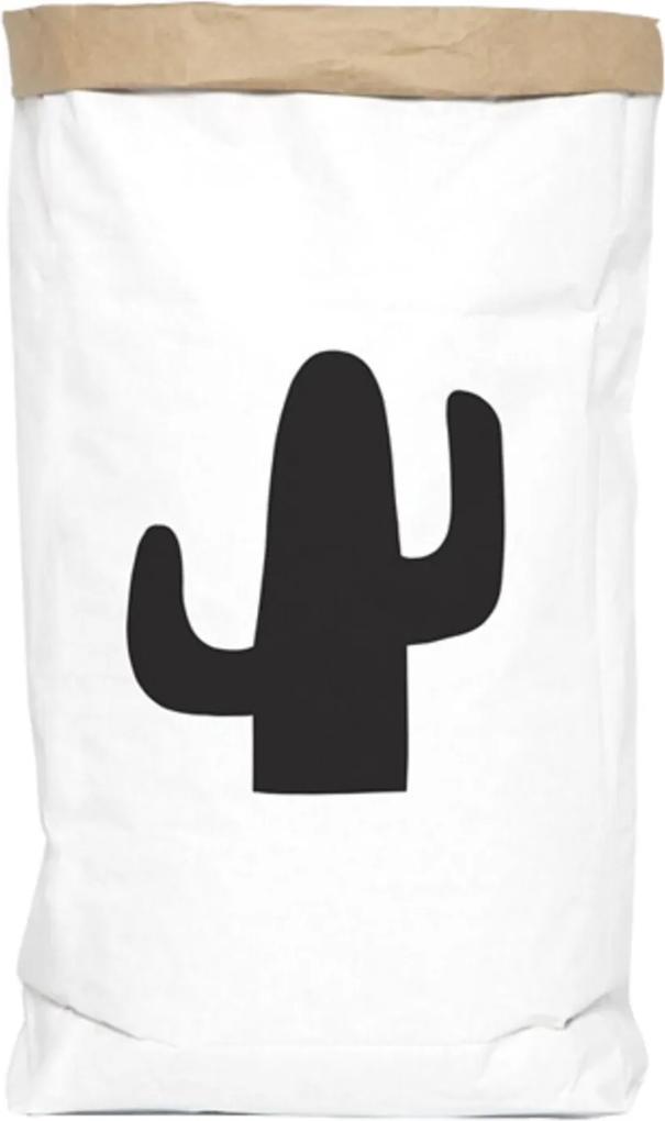 Cesto Le Pinpop Bag Cactus Branco