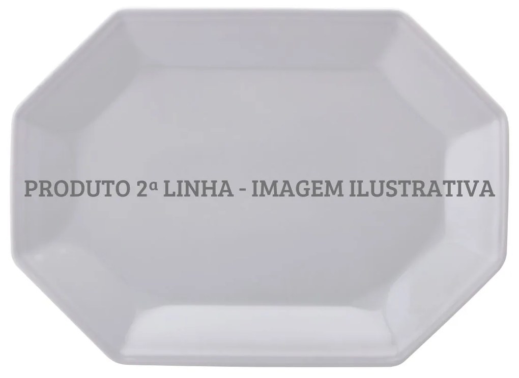 Travessa Rasa 36Cm Porcelana Schmidt - Mod. Prisma 2° Linha 077