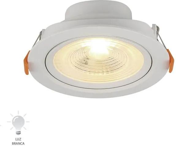 Spot de Embutir LED Redondo 6W Branco Frio 6500K - 80166004 - Blumenau - Blumenau
