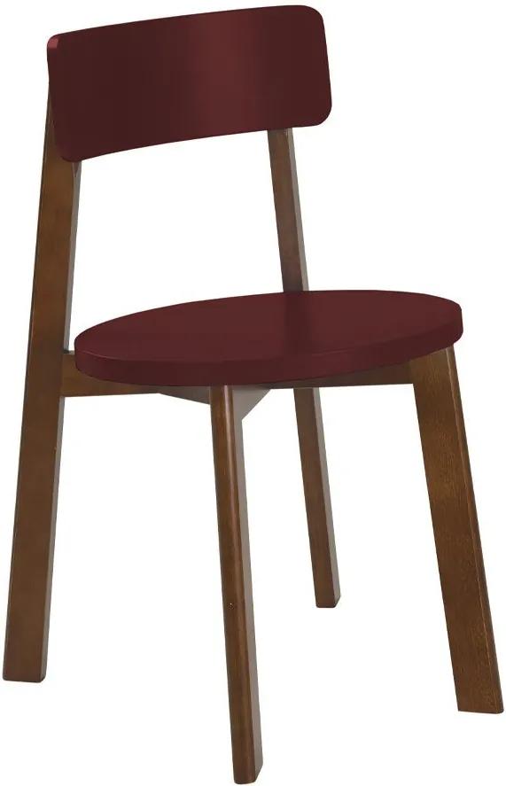 Cadeiras para Cozinha Lina 75 cm 941 Cacau/Bordo - Maxima