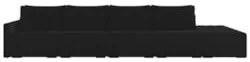 Sofá Ilha Modular com Puff para Sala Living 432cm Georgia Z08 Veludo P