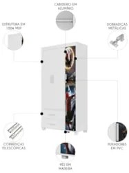 Guarda Roupa Infantil 89cm Com 3 Portas Herói Aranha Z53    - Mpozenat