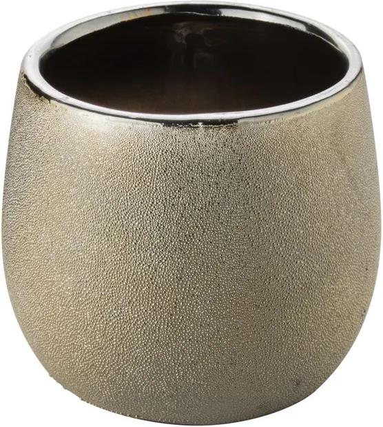 Vaso Decorativo Dourado Grafiato - Wood Prime NR 33390