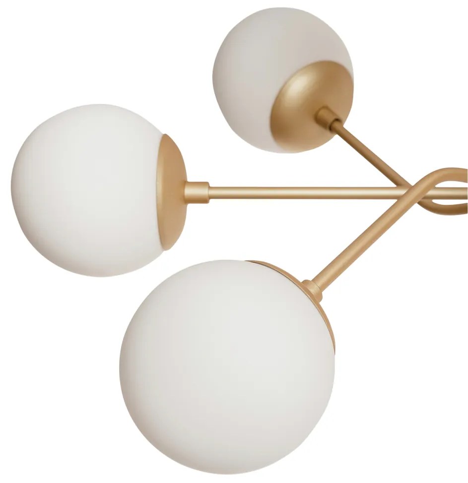 Pendente Pipoca Ø74X65Cm 9Xg9 / Metal E Globo Ø12Cm | Usina 16740/9 (ESC-V - Escovado, CLEAR)