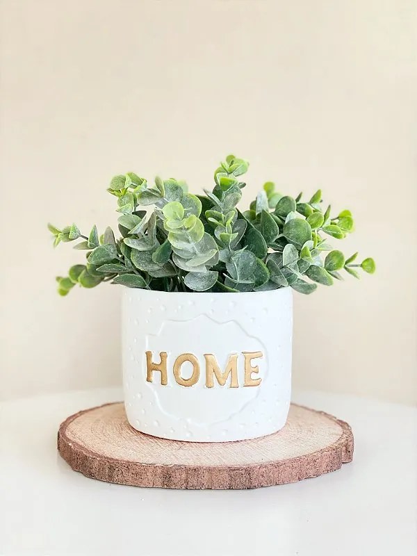 Cachepot Concreto Home Branco