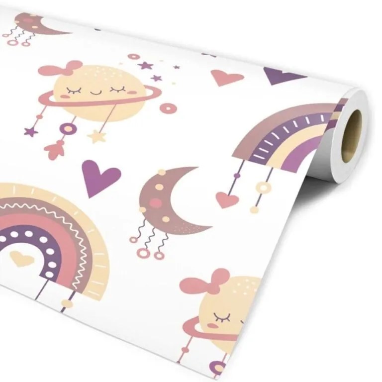 Papel Infantil Boho Meninas Transforme o quarto da sua filha