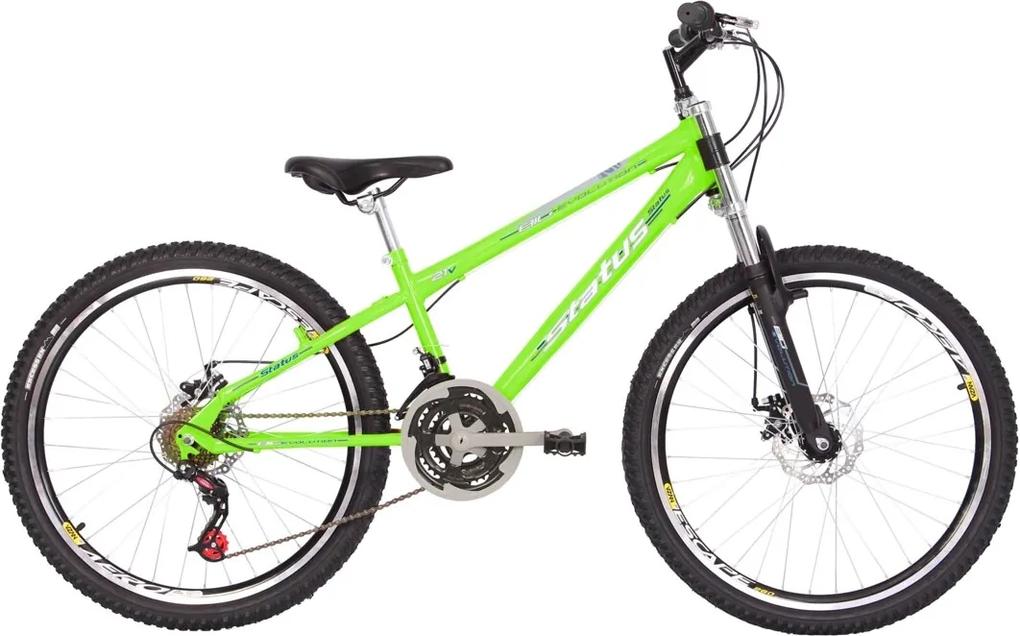 Bicicleta Status Bike Freeride Aro 26 21v C/susp. (Freio A Disco) - Verde