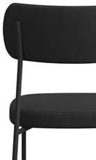Kit 2 Cadeiras Estofadas Milli Veludo F02 Preto - Mpozenato