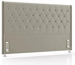 Cabeceira Cama Box Casal Queen 160cm Florenza P02 Veludo Bege - Mpozen